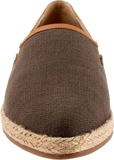 Trotters Estelle Women's Flat Shoes Brown Canvas : 10.5 N (AA) - Image 5