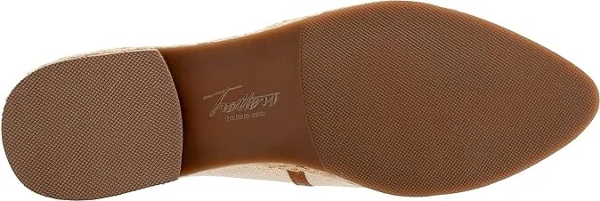 Trotters Estelle Women's Flat Shoes Natural Canvas : 12 M (B) - Image 3