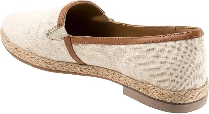Trotters Estelle Women's Flat Shoes Natural Canvas : 12 M (B) - Image 4
