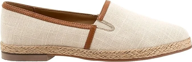 Trotters Estelle Women's Flat Shoes Natural Canvas : 12 M (B) - Image 7