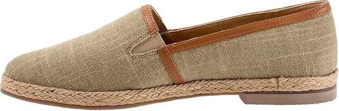 Trotters Estelle Women's Flat Shoes Sage Canvas : 9.5 N (AA) - Image 6