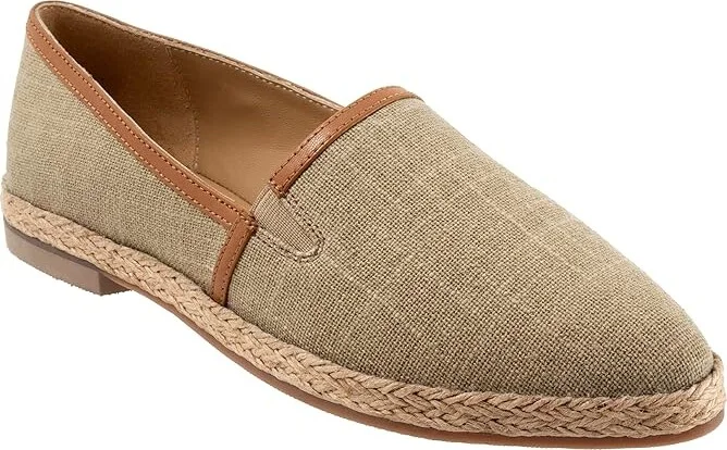 Trotters Estelle Women's Flat Shoes Sage Canvas : 9.5 N (AA)