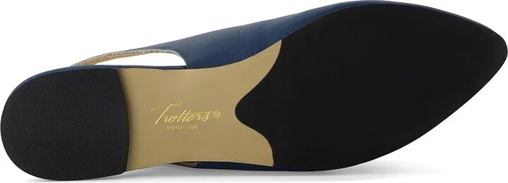 Trotters Evelyn Women's Flat Shoes Blue : 7 M (B), Leather - Image 3