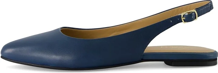 Trotters Evelyn Women's Flat Shoes Blue : 7 M (B), Leather - Image 6