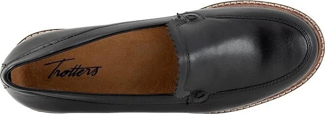 Trotters Fayth Women's Flat Shoes Black : 10.5 M (B), Synthetic - Image 2