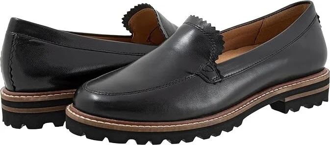 Trotters Fayth Women's Flat Shoes Black : 10.5 M (B), Synthetic