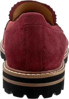 Trotters Fayth Women's Flat Shoes Sangria Suede : 10.5 N (AA), Synthetic - Image 4