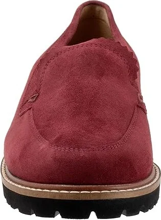 Trotters Fayth Women's Flat Shoes Sangria Suede : 10.5 N (AA), Synthetic - Image 5