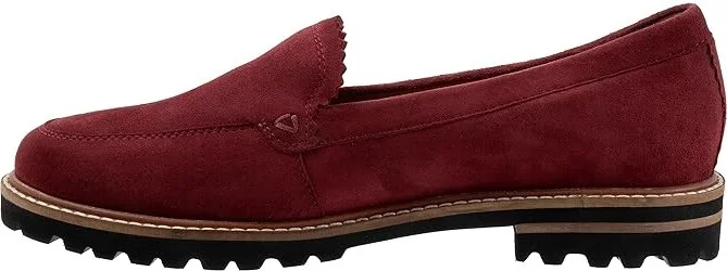 Trotters Fayth Women's Flat Shoes Sangria Suede : 10.5 N (AA), Synthetic - Image 6