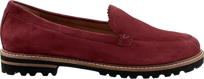 Trotters Fayth Women's Flat Shoes Sangria Suede : 10.5 N (AA), Synthetic - Image 7
