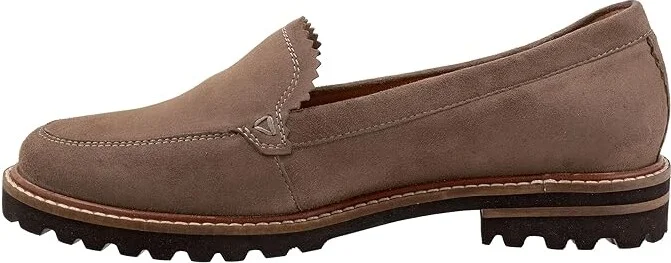 Trotters Fayth Women's Flat Shoes Stone Suede : 10 N (AA), Synthetic - Image 6