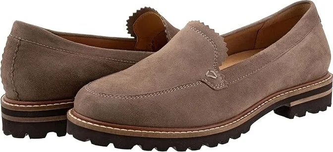 Trotters Fayth Women's Flat Shoes Stone Suede : 10 N (AA), Synthetic