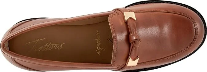 Trotters Femi Women's Flat Shoes Luggage : 10 M (B), Polyester/Rubber - Image 2