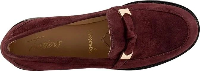 Trotters Femi Women's Flat Shoes Oxblood Suede : 5 M (B), Polyester/Rubber - Image 2