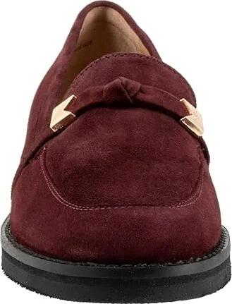 Trotters Femi Women's Flat Shoes Oxblood Suede : 5 M (B), Polyester/Rubber - Image 5