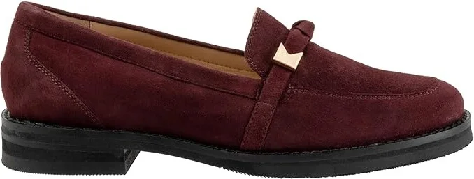 Trotters Femi Women's Flat Shoes Oxblood Suede : 5 M (B), Polyester/Rubber - Image 7