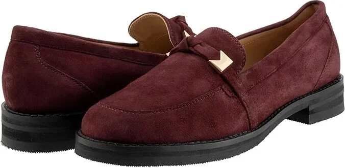 Trotters Femi Women's Flat Shoes Oxblood Suede : 5 M (B), Polyester/Rubber