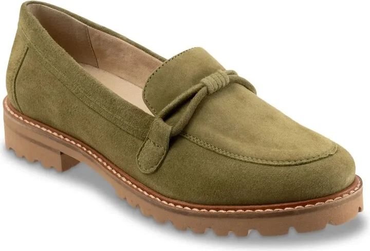 Olive Green Suede