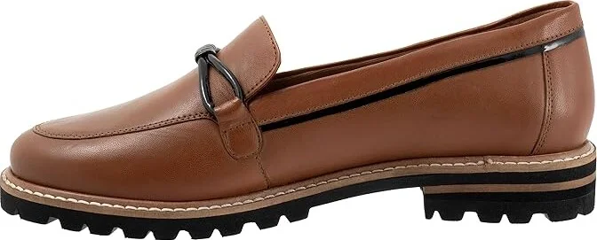 Trotters Fiora Women's Flat Shoes Luggage : 11 W (D) - Image 5