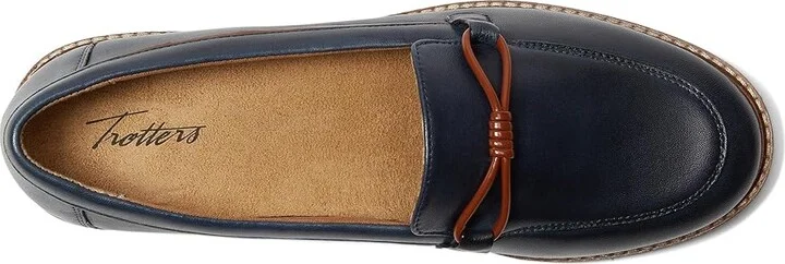 Trotters Fiora Women's Flat Shoes Navy : 10.5 W (D) - Image 2