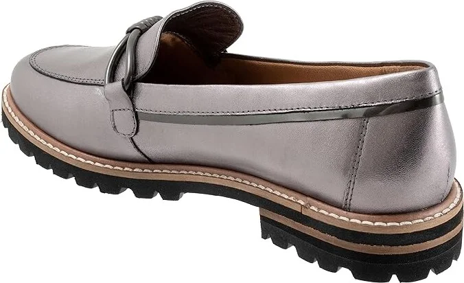 Trotters Fiora Women's Flat Shoes Pewter : 6 M (B) - Image 4