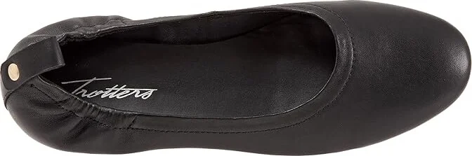 Trotters Gia Women's Flat Shoes Black : 9.5 M (B), Leather - Image 2