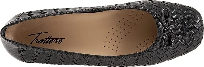 Trotters Gillian Women's Shoes Black Leather : 5 M (B) - Image 2
