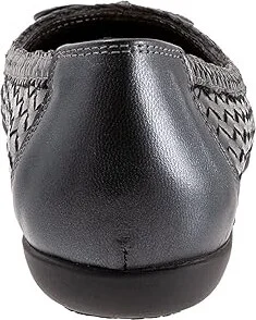 Trotters Gillian Women's Shoes Grey Metallic : 11 M (B), Leather - Image 4
