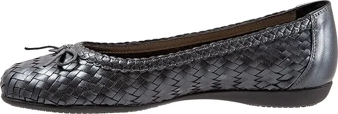 Trotters Gillian Women's Shoes Grey Metallic : 11 M (B), Leather - Image 6