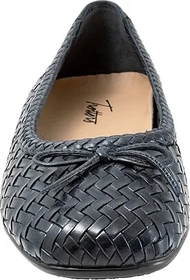 Trotters Gillian Women's Shoes Navy : 6.5 W (D), Leather - Image 5