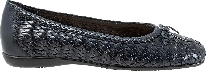 Trotters Gillian Women's Shoes Navy : 6.5 W (D), Leather - Image 7
