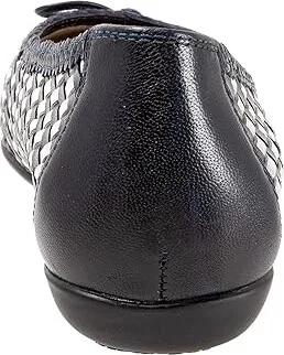 Trotters Gillian Women's Shoes Navy/White Leather : 5 M (B) - Image 4