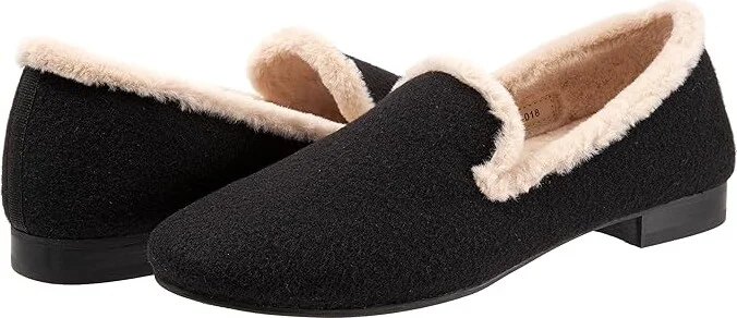Trotters Glory Women's Shoes Black Felt : 10 N (AA)