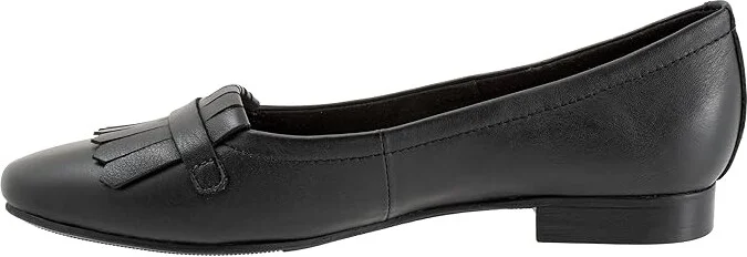 Trotters Greyson Women's Flat Shoes Black : 11 M (B), Leather - Image 6
