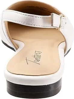 Trotters Halsey Women's Shoes White Leather : 9 N (AA) - Image 4