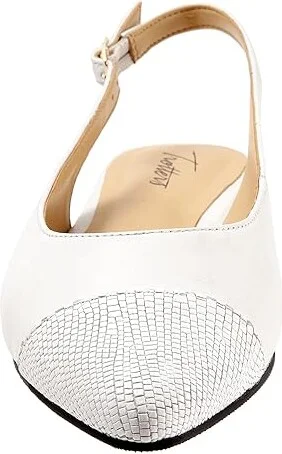 Trotters Halsey Women's Shoes White Leather : 9 N (AA) - Image 5
