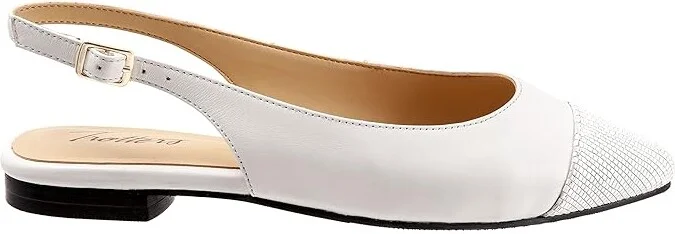 Trotters Halsey Women's Shoes White Leather : 9 N (AA) - Image 7