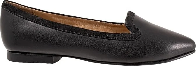 Trotters Hannah Women's Flat Shoes Black : 6.5 M (B), Leather - Image 7