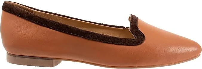 Trotters Hannah Women's Flat Shoes Luggage : 10.5 N (AA), Leather - Image 7