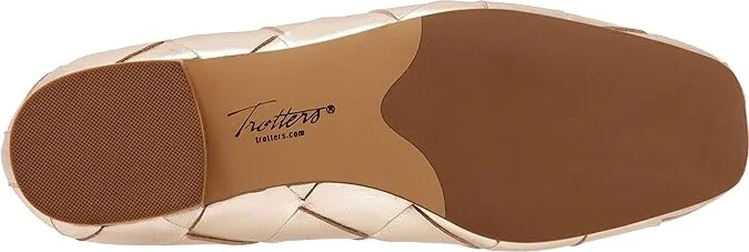 Trotters Hanny Women's Shoes Gold : 8 N (AA), Leather - Image 3