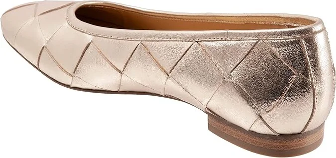 Trotters Hanny Women's Shoes Gold : 8 N (AA), Leather - Image 4