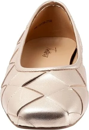 Trotters Hanny Women's Shoes Gold : 8 N (AA), Leather - Image 5