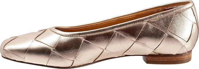 Trotters Hanny Women's Shoes Gold : 8 N (AA), Leather - Image 6