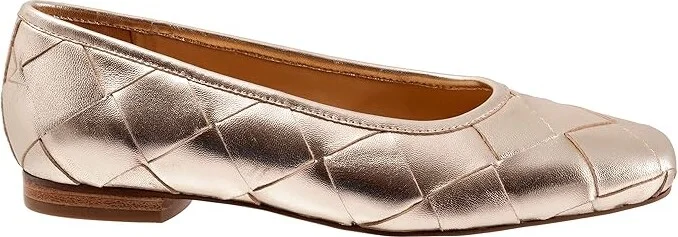 Trotters Hanny Women's Shoes Gold : 8 N (AA), Leather - Image 7