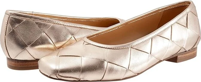 Trotters Hanny Women's Shoes Gold : 8 N (AA), Leather