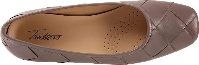 Trotters Hanny Women's Shoes Taupe : 9.5 M (B), Leather - Image 2