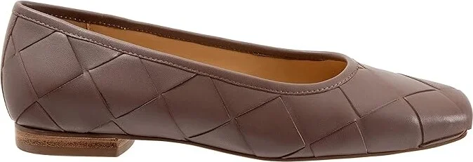 Trotters Hanny Women's Shoes Taupe : 9.5 M (B), Leather - Image 7