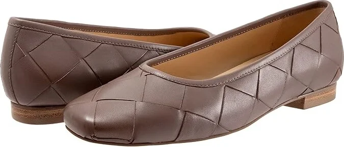 Trotters Hanny Women's Shoes Taupe : 9.5 M (B), Leather