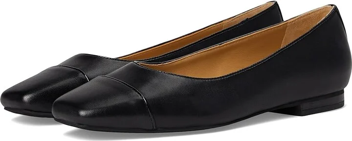 Trotters Harbor Women's Flat Shoes Black : 8.5 M (B), Leather/Rubber