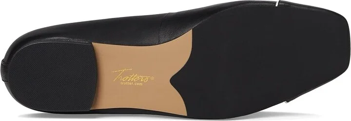 Trotters Harbor Women's Flat Shoes Black/White : 11 WW (EE), Leather/Rubber - Image 3